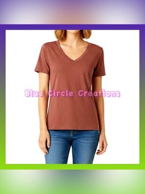 XXI Brand (21) Rusty Red Short Sleeve V-Neck Tee NWT
•Size Medium